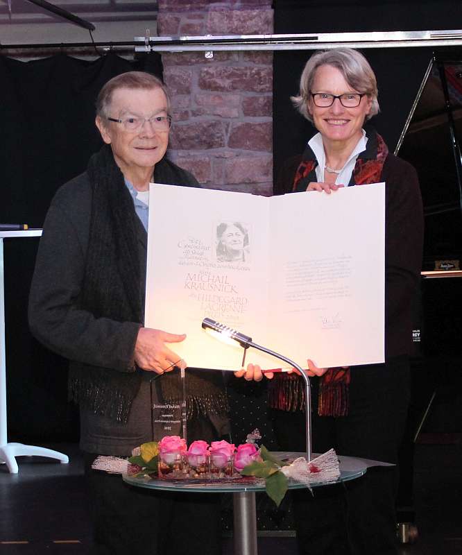 Michail Krausnick und Bürgermeisterin Dr. Ulrike Freundlieb (Foto: Stadt Mannheim)