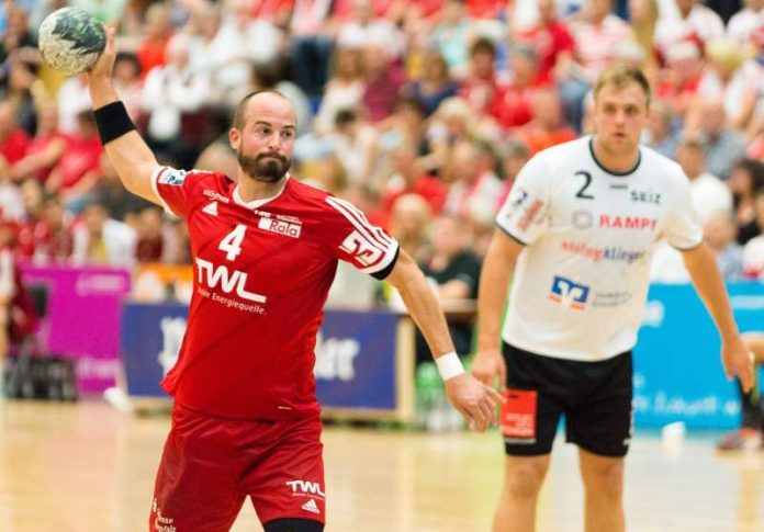 Philipp Grimm, Kapitän des Handballzweitligisten TSG Ludwigshafen-Friesenheim, wird nach dieser Saison seine Karriere beenden. (Foto: Harry Reis) Philipp Grimm, Kapitän des Handballzweitligisten TSG Ludwigshafen-Friesenheim, wird nach dieser Saison seine Karriere beenden. (Foto: Harry Reis)