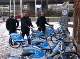 Onur Semerci (nextbike), Landrat Clemens Körner und Frieder Zappe (VRN) (Foto: Kreisverwaltung)