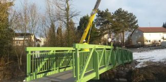 Die alte Brücke wurde durch einen Neubau ersetzt (Foto: Stadt Sinsheim)