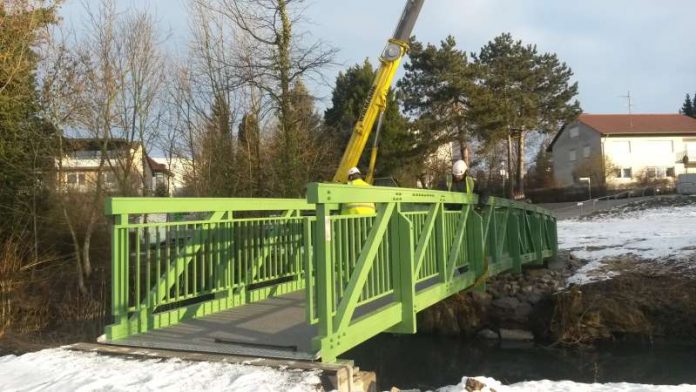 Die alte Brücke wurde durch einen Neubau ersetzt (Foto: Stadt Sinsheim)