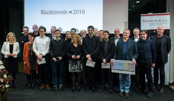 Preisverleihung der Rückblende 2016, dem deutschen Preis fr politische Fotografie und Karikatur, am 23.01.2017 in der Landesvertretung Rheinland-Pfalz in Berlin. (Foto: Anikka Bauer)