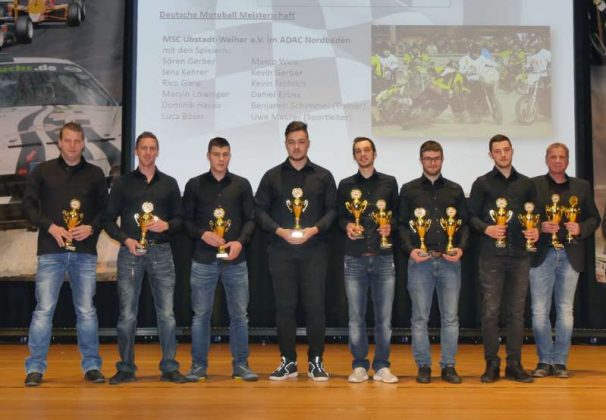 Die Mannschaft des MSC Ubstadt-Weiher wurde zum fünften Mal in Folge deutscher Motoball-Meister und war damit die erfolgreichste Motoball-Mannschaft des ADAC Nordbaden e.V. (Foto: ADAC Nordbaden e.V./Sinz)