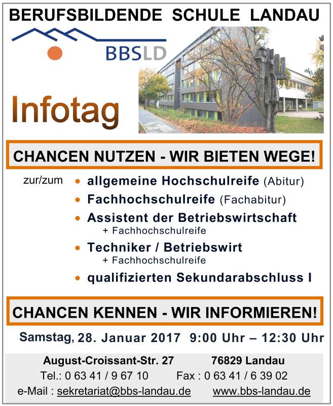 Infotag 2017 der BBS Landau