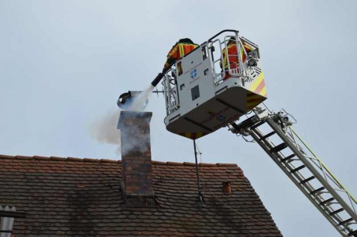 Einsatz von CO²-Löschern (Foto: Nadine Doll)