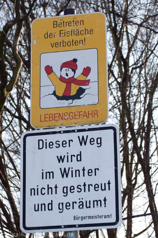 Warnschild (Foto: Ralf Mittelbach) Warnschild (Foto: Ralf Mittelbach)