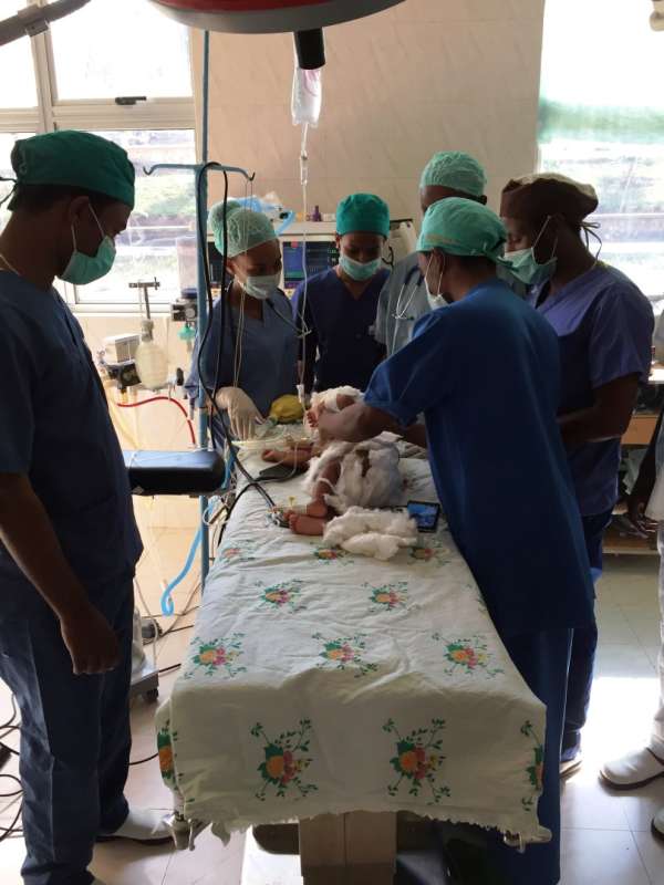 Ein Blick in den Operationssaal in Jimma (Äthiopien)