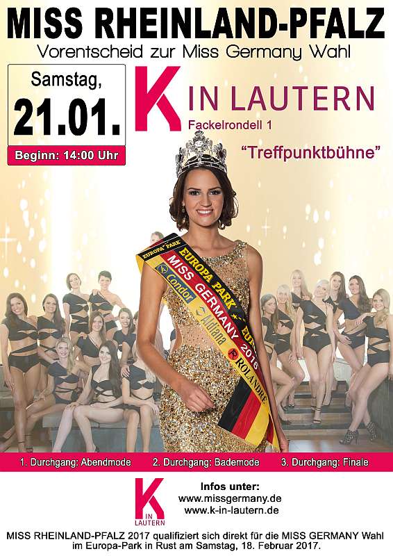 Plakat Miss Rheinland-Pfalz Plakat Miss Rheinland-Pfalz