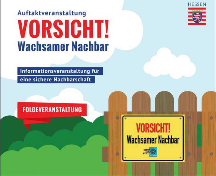 Plakat Wachsamer Nachbar Plakat Wachsamer Nachbar