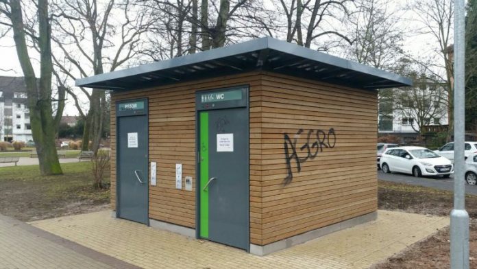 Die Toilette im Stadtpark (Foto: Metropolnews)