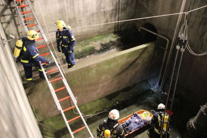 Die Helfer übten die Personenrettung (Foto: THW) Die Helfer übten die Personenrettung (Foto: THW)
