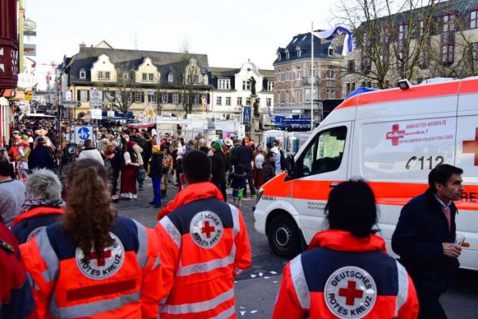 Kreuznacher Narrenfahrt: Rotes Kreuz zieht sonnige Bilanz Foto: Köhler/DRK