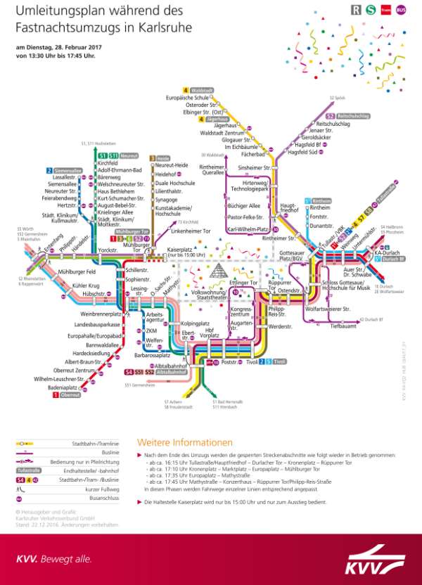 Umleitungsplan (Foto: KVV)