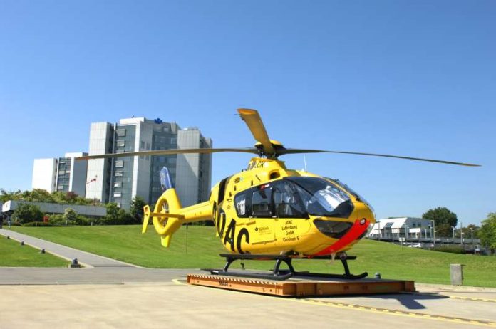 Christoph 5 an der BG Klinik Ludwigshafen (Foto: BG Klinik Ludwigshafen)