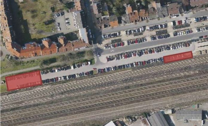 Die Parkplätze im rot markierten Bereich entfallen Die Parkplätze im rot markierten Bereich entfallen