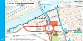 Großprojekt „Umbau des Kaiserleikreisels“ (Quelle: Vermessungsamt Offenbach)