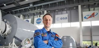 Matthias Maurer im European Astronaut Center in Köln, wo er das Astronautentraining durchläuft. Der Materialwissenschaftler kam 2009 unter die 10 Finalisten des Auswahlverfahrens der ESA (Foto: ESA/Sabine Grothues)