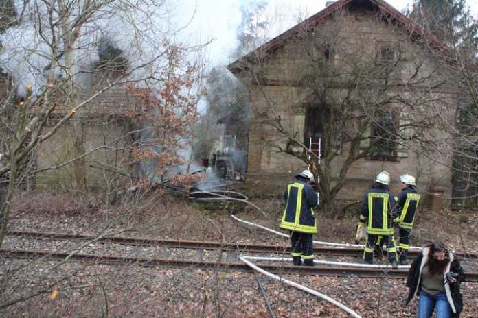 Brand eines leerstehenden Hauses