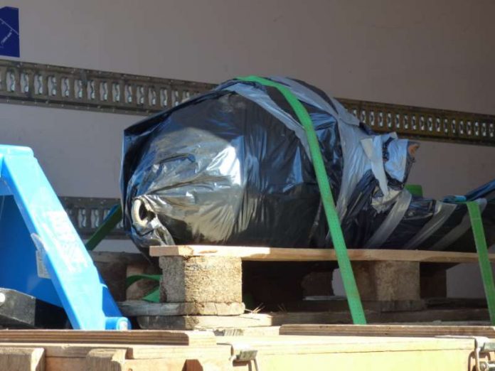 Die entschärfte Bombe (Foto: Stadtverwaltung) Die entschärfte Bombe (Foto: Stadtverwaltung)