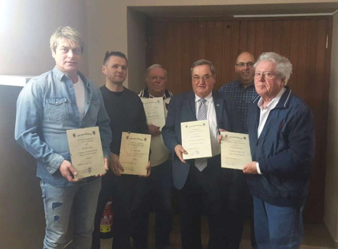 v.l.: Klaus Kaiser, Jürgen Keller, Edmund Kölsch, Josef Lambrecht, Peter Laubscher, Gerhard Speiger (Foto: TSG Neidenfels) v.l.: Klaus Kaiser, Jürgen Keller, Edmund Kölsch, Josef Lambrecht, Peter Laubscher, Gerhard Speiger (Foto: TSG Neidenfels)
