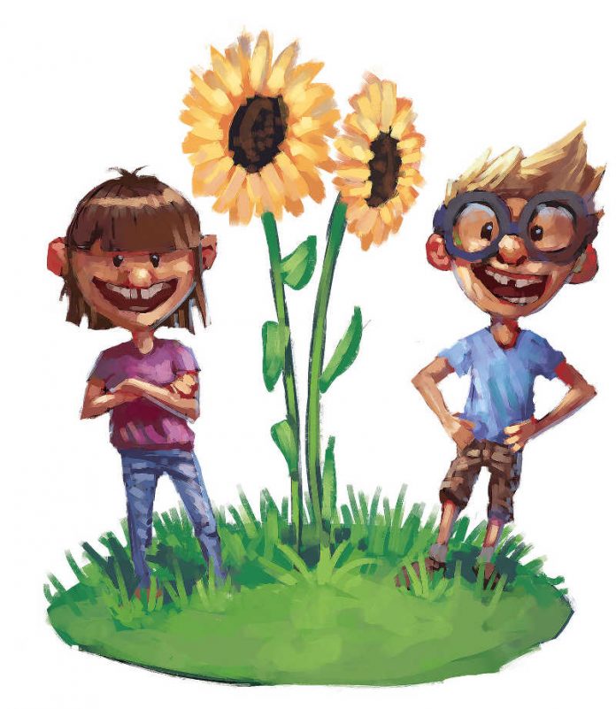 Sonnenblumenillustration Sonnenblumenillustration