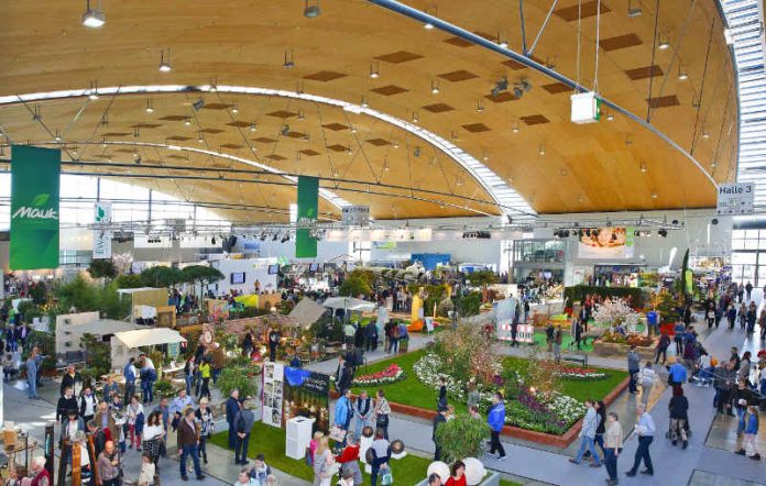 Blick in Halle 3: INVENTA Garden (Foto: KMK / Jürgen Rösner)