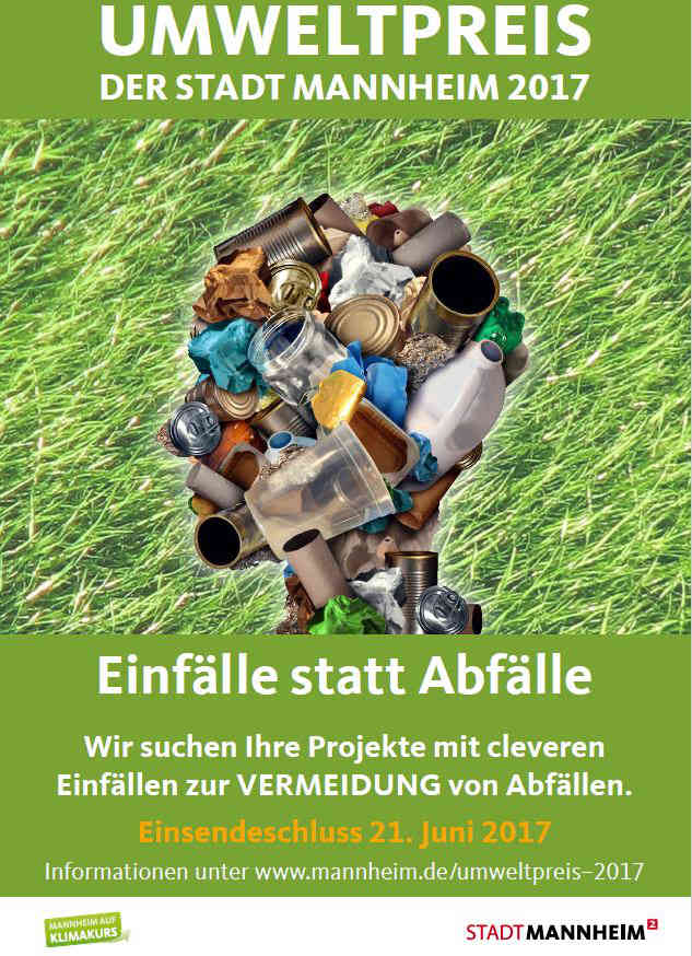 Plakat Umweltpreis (Quelle: Stadt Mannheim)