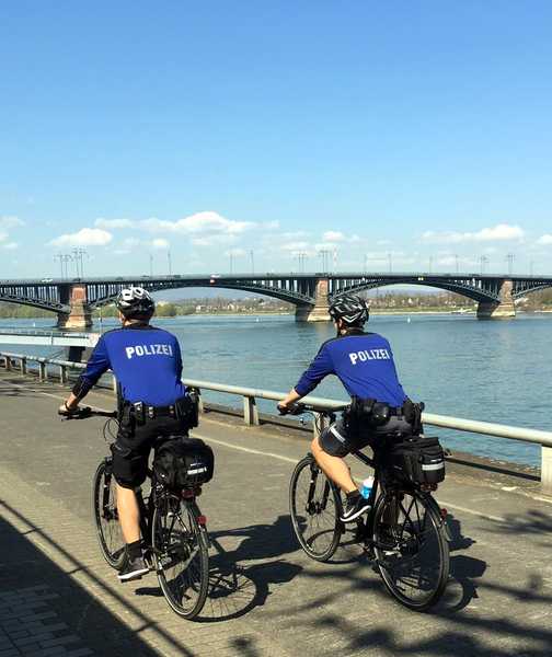 Die Radstreife der Mainzer Polizei