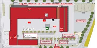 Übersichtsplan Tag der offenen Tür (Quelle: Stadt Mannheim)