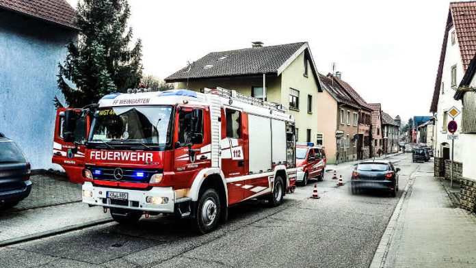 Weingarten Küchenbrand endet glimpflich Foto: Thomas Heinold