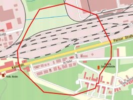 Der zu evakuierende Bereich (Grafik: Stadt Kaiserslautern)