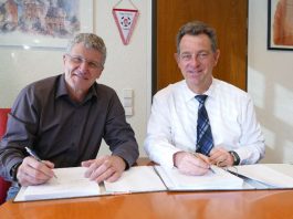v.l.: Gernot Jakobi, Christian Schönung (Foto: Stadt Lorsch)