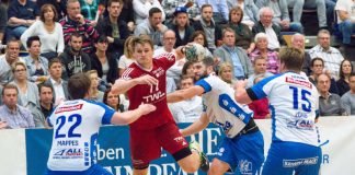 Wollen mit einem Sieg gegen Nordhorn-Lingen auf Tuchfühlung bleiben: David Schmidt und seine Teamkollegen. (Foto: Harry Reis)