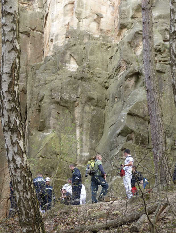 Die Einsatzstelle im Gimmeldinger Kletterpark (Foto: Feuerwehr)