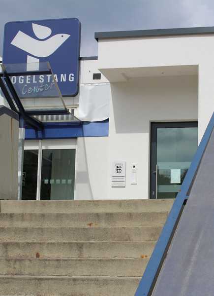 Eingang des Polizeipostens Mannheim-Vogelstang Eingang des Polizeipostens Mannheim-Vogelstang
