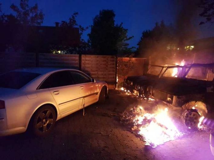 Zerstörte Fahrzeuge in Bad Dürkheim