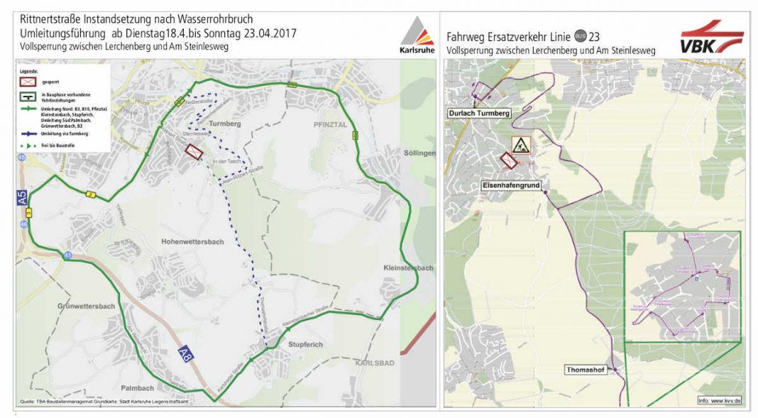 Übersichtskarte (Grafik: VBK)