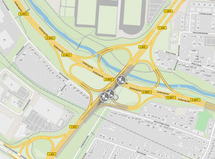 Am 2. Mai beginnt der erste Bauabschnitt an der L 605. Saniert werden Brückenbauwerke und Asphaltbeläge. (Foto: Screenshot von mobilitaet.trk.de)