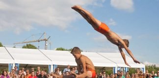 Carl und Lorenz Steckel beim SSC-Sportfestival (Foto: Paul Needham)