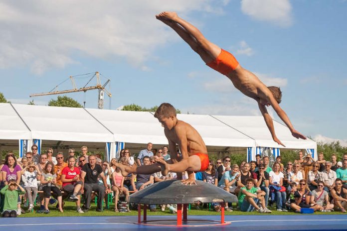 Carl und Lorenz Steckel beim SSC-Sportfestival (Foto: Paul Needham)