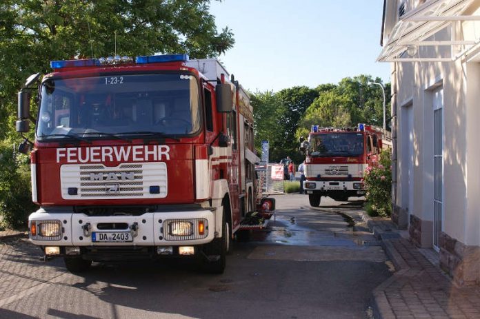 Foto von der Einsatzstelle (Foto: Feuerwehr Darmstadt)