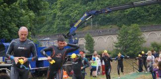 Wechselzone Schwimmen-Rad beim Holzland Triathlon (Foto: Tamara Hautzinger)