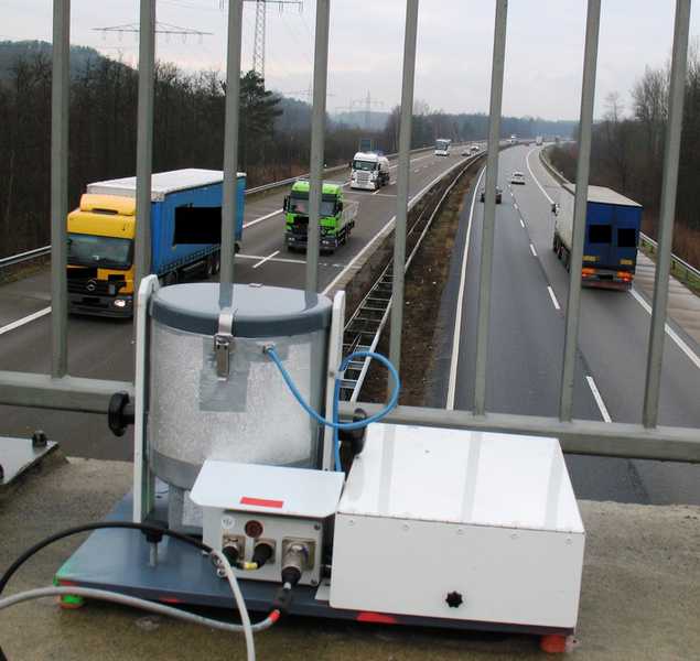 Abstandskontrolle auf der Autobahn Abstandskontrolle auf der Autobahn