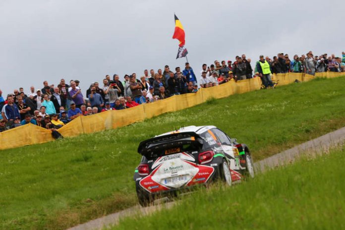 ADAC Rallye Deutschland 2016, StÈphane Lefebvre (FRA) / Gabin Moreau (FRA), CitroÎn DS 3 WRC, WP 5 Ollmuth (Super Special Stage) (Foto: ADAC Motorsport)_