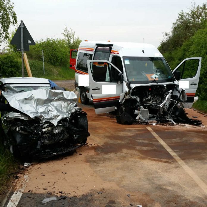 Beide unfallbeteiligten Fahrzeuge (Foto: Polizei RLP)