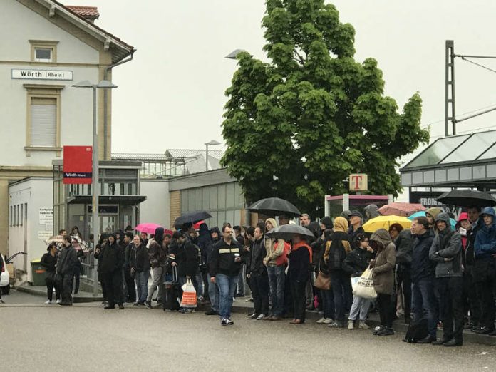 Die Situation in Wörth (Foto: Kreisverwaltung Germersheim)