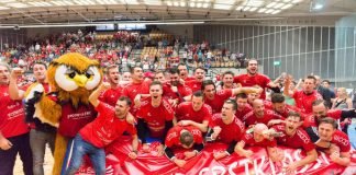 Wieder oben: Die Handballer der TSG Ludwigshafen-Friesenheim haben den Aufstieg in die 1. Bundesliga geschafft. (Foto: Harry Reis)