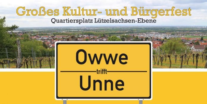 Weinheim Lützelsachsen Owwe trifft Unne Veranstaltungsplakat