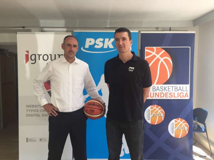 links Michael Mai, Headcoach PS Karlsruhe LIONS, rechts Danijel Ljubic, Sportlicher Leiter PS Karlsruhe LIONS (Foto: Post Südstadt Karlsruhe e.V. )