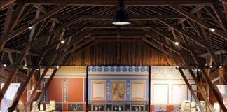 Römerhalle rekonstruierte Wandmalereien